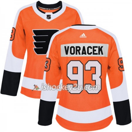 Dame NHL Philadelphia Flyers Trøje Jakub Voracek 93 Adidas 2017-2018 Orange Authentic